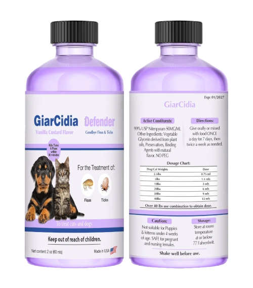 GiarCidia Defender – Flea & Tick Control for Cats and Dogs