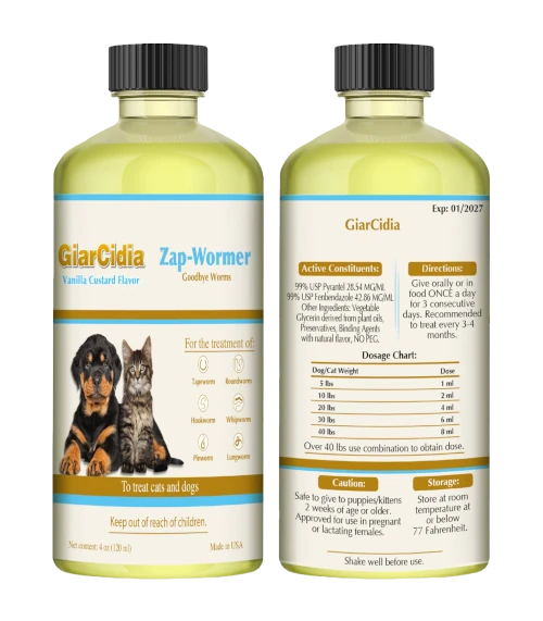 GiarCidia Zap Wormer – Broad-Spectrum Dewormer