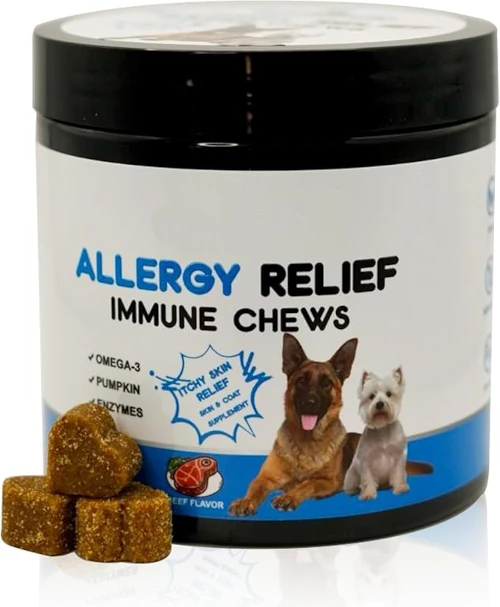 GiarCidia Immune Support Chews – Allergy & Skin Relief for Dogs